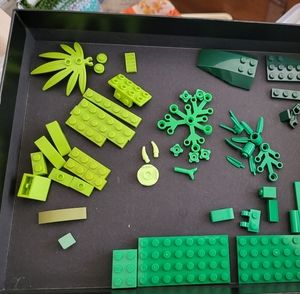 Legos Lot of green colors